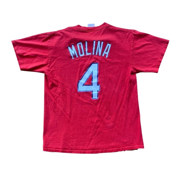 Majestic Cardinals Molina 4 T - Picture 2 of 2